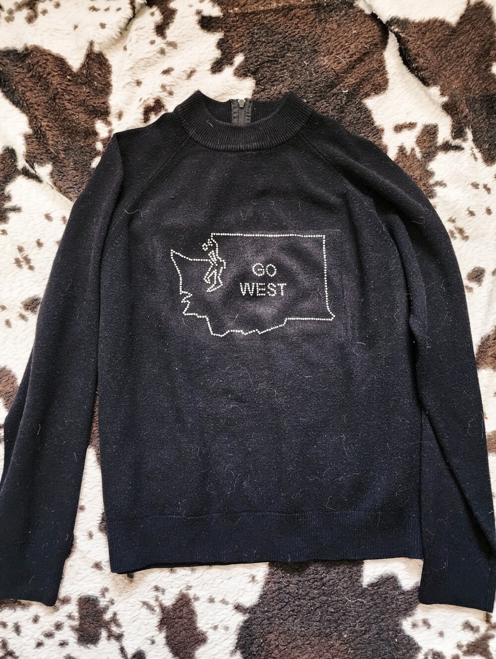 WOMEN'S 80'S/90'S SWEATER - BLACK